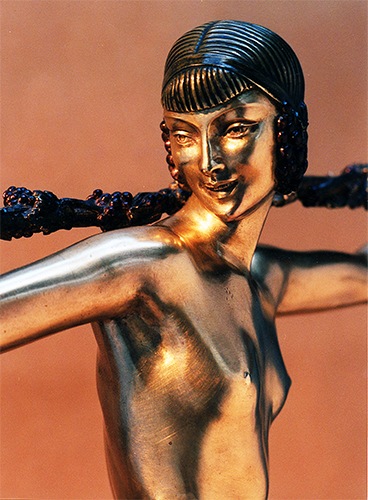Conserving a Bronze Art Nouveau Dancing Girl Figurine